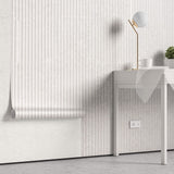 Tapet Personalizat Stone cu textura de plaster alb dispus vertical - VERTICAL WHITE PLASTER