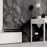 Tapet Personalizat Stone cu perete negru de stanca - CHARCOAL ROCK