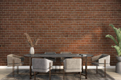 Tapet Personalizat Stone cu petere de caramida - ORANGE BRICK