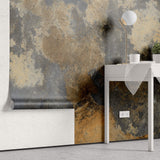 Tapet Personalizat Stone cu textura de granit in nuante de gri si maro - PATCHY GRANITE