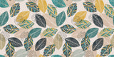 Tapet Personalizat Natura cu frunze abstracte colorate in stil tribal - TRIBAL LEAVES