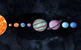 Tapet Personalizat Universul Spatial pentru Copii cu planete in spatiu  - PLANETS ALIGNED