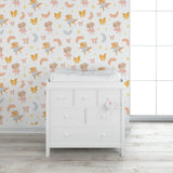 Tapet personalizat lumea animalelor pentru copii cu animale costumate in balerine care danseaza dancing animals