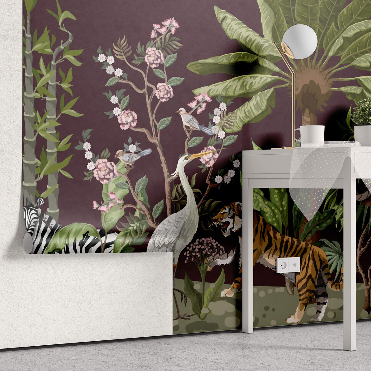 Tapet Personalizat Lumea Animalelor din jungla - VELVET JUNGLE