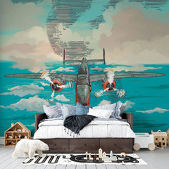 Water Jet Plane Personalised Wallpaper