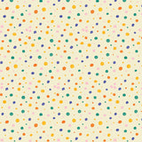 Tapet personalizat inspiratie scandinava pentru copii cu buline multicolore pe fundal galben dots