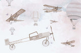 Tapet Personalizat Micii Exploratori cu avioane si fluturi - PLANES AND BUTTERFLIES