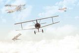 Tapet Personalizat Micii Exploratori cu avioane pe cerul senin - PERFECT SKY WEATHER