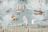 Tapet Personalizat Micii Exploratori cu animalute jucandu-se in curte - BACKYARD PLAY