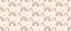 Boho Rainbow Personalised Wallpaper