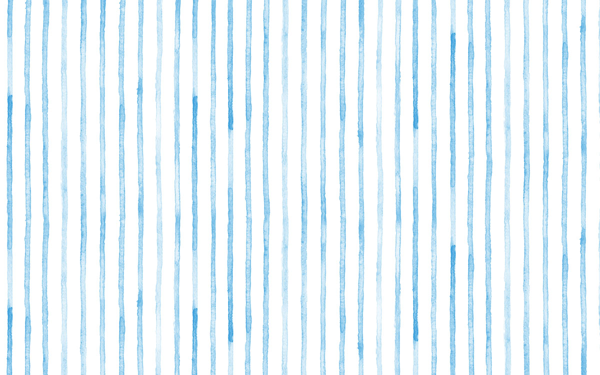 Tapet Personalizat Inspiratie Scandinava pentru Copii cu dungi albastre in stil watercolor - BLUE WATERCOLOR STRIPES